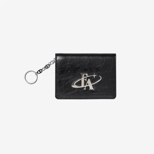 Buy [KREAM Exclusive] Forappeal Metal Logo Flap Card Wallet Black at Sasom – Authentic and Ready to Ship